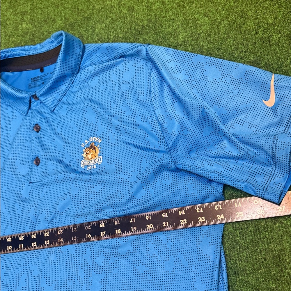 Nike Dri-Fit Golf Polo from 2016 US Open at Oakmont (Royal Blue/ Size XL) - Picture 4 of 5